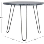 Table à manger en bois Mid-Century Modern, plateau libre, 4 places, 100 cm L x 90 cm P