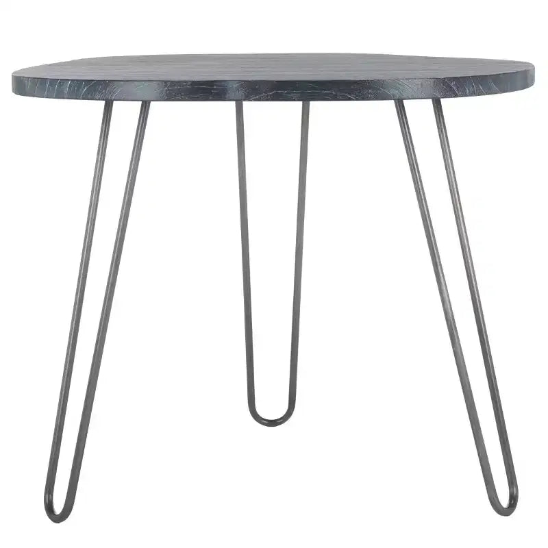 Table à manger en bois Mid-Century Modern, plateau libre, 4 places, 100 cm L x 90 cm P