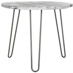 Table à manger en bois Mid-Century Modern, plateau libre, 4 places, 100 cm L x 90 cm P