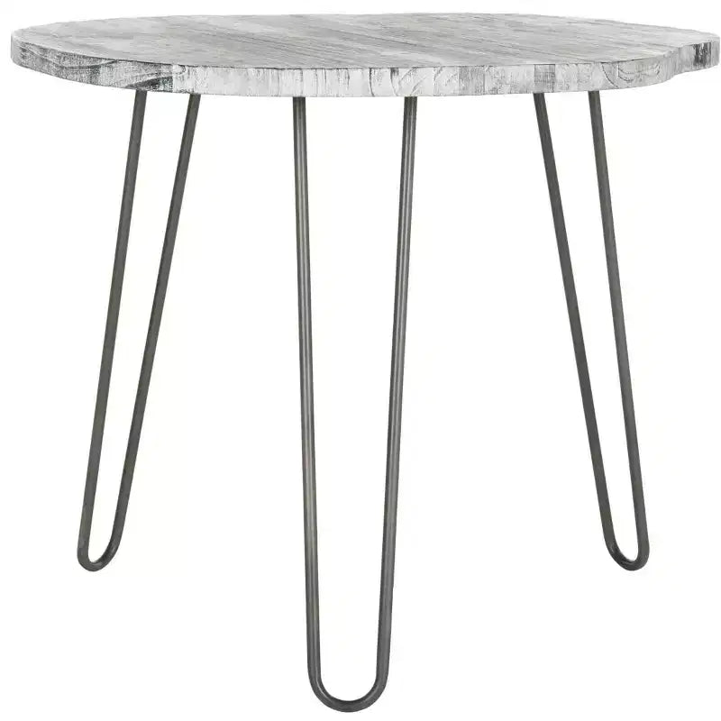 Table à manger en bois Mid-Century Modern, plateau libre, 4 places, 100 cm L x 90 cm P