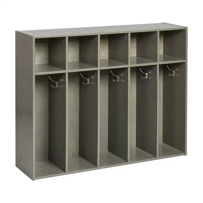 ECR4Kids Streamline 5-Section Toddler Coat Locker with Cubby Storage, Kids Furniture