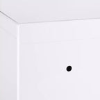 Armoire à pharmacie en acier verrouillable, 3 étagères, fixation murale, blanche, 45,7 cm (H) x 30,5 cm (L)