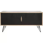 Jeralyn Sideboard - FOX4232 - Light Oak/Black - Safavieh Couture