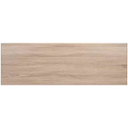 Meuble TV Buffet Moderne, Chêne Clair & Noir, MDF, 120 cm L, Convient aux TV 50"