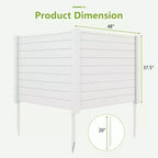 Brise-vue pour climatiseur avec piquets de terre, 122 cm (L) x 95 cm (H)