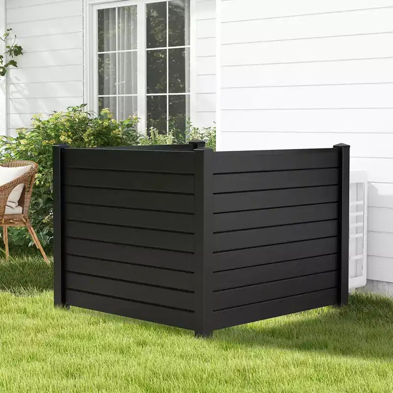 Brise-vue pour climatiseur avec piquets de terre, 122 cm (L) x 95 cm (H)