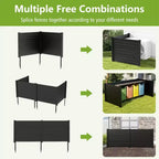 Brise-vue pour climatiseur avec piquets de terre, 122 cm (L) x 95 cm (H)