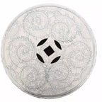 Tabouret de jardin en céramique chinoiserie Double Bonheur 18", bleu