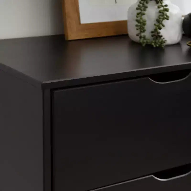 Commode moderne mi-siècle à 6 tiroirs en pin massif