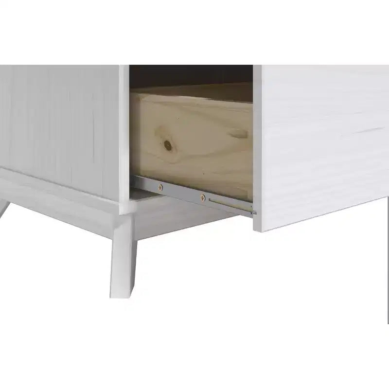 Commode moderne mi-siècle à 6 tiroirs en pin massif