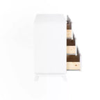 Commode moderne mi-siècle à 6 tiroirs en pin massif