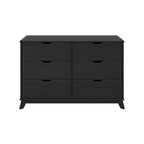 Commode moderne mi-siècle à 6 tiroirs en pin massif