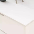 Commode moderne mi-siècle à 6 tiroirs en pin massif