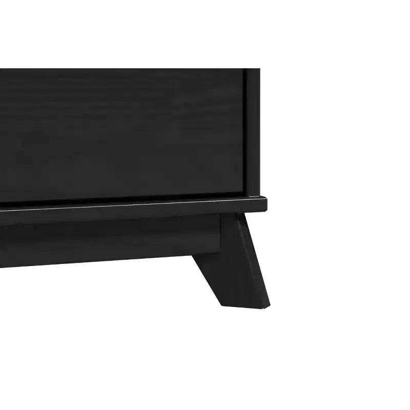 Commode moderne mi-siècle à 6 tiroirs en pin massif